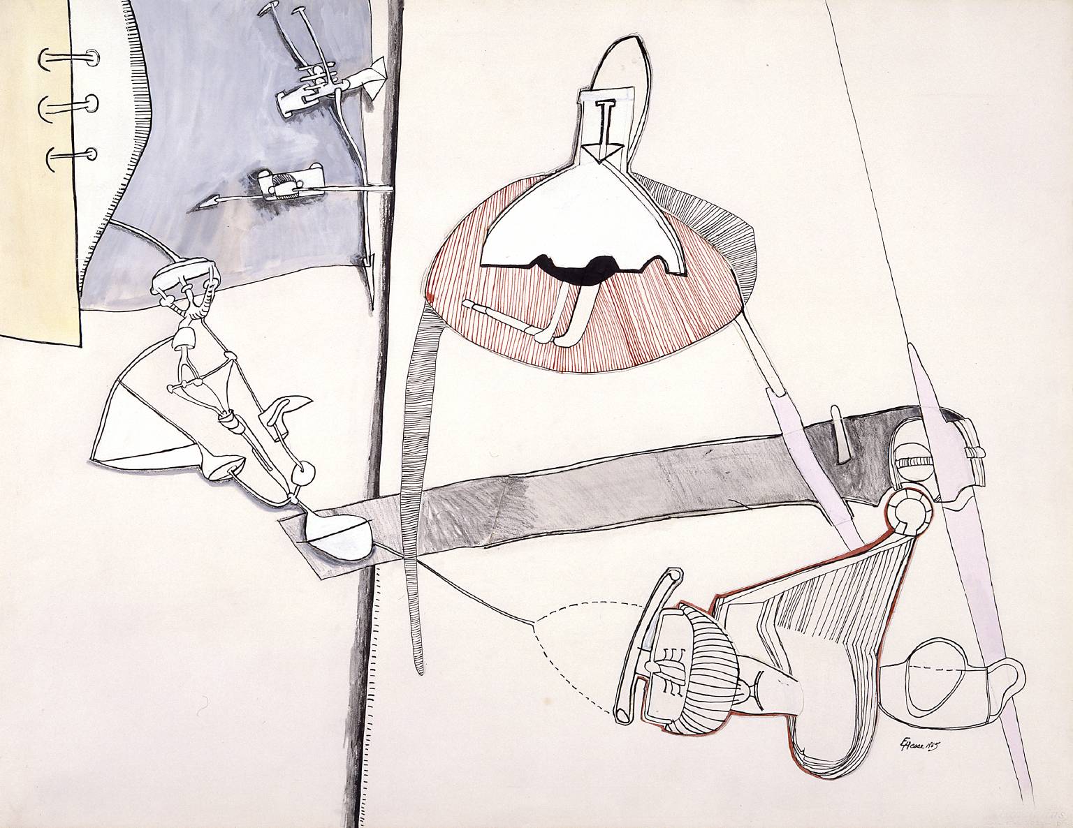 Untitled 1965 by Eva Hesse 1936-1970