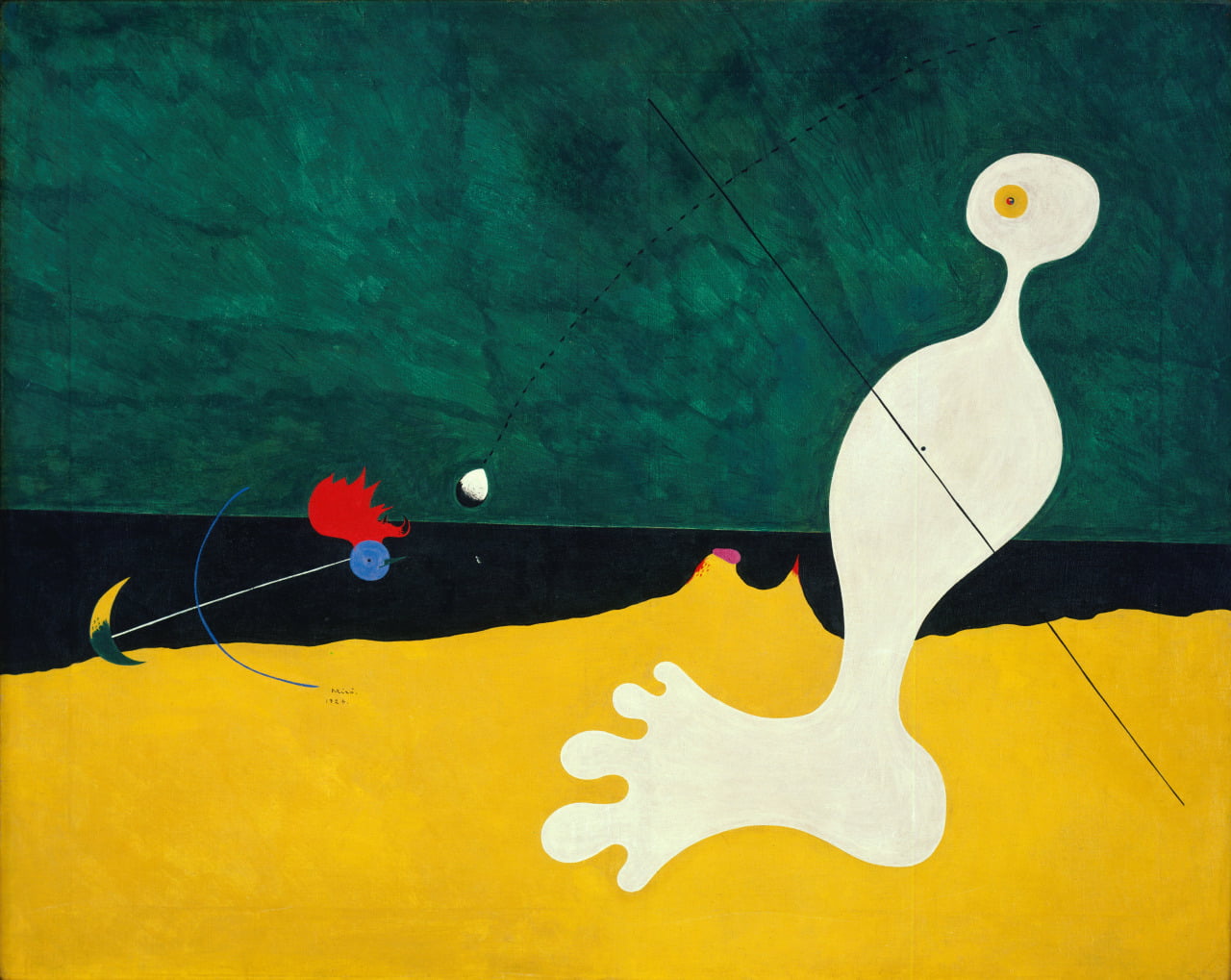 Miró - Person Throwing a Stone at a Bird