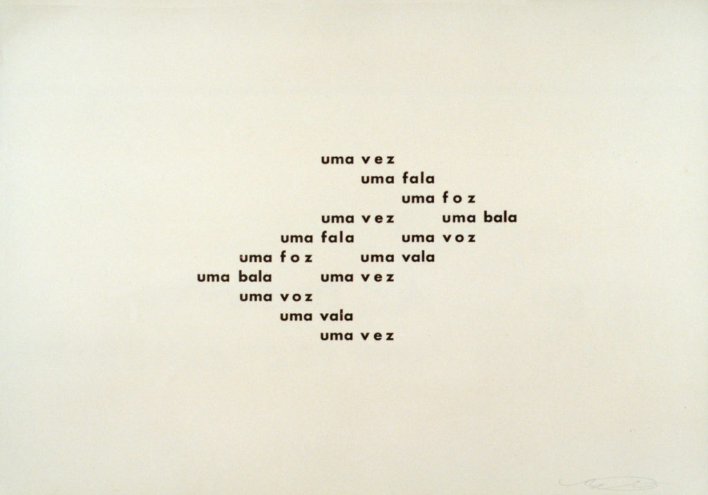 Noigandres 4 - Uma vez - Augusto de Campos