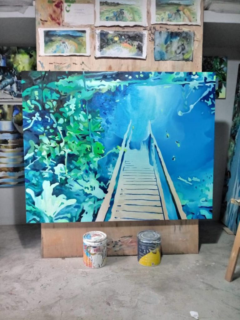 Mystic Quest, pintura de Lucas Lugarinho, 2019
